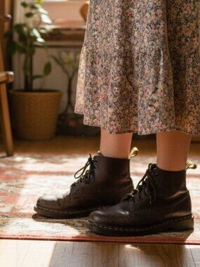 Dr. Marten’sMen's Dark Brown Leather 'Air Wair w/Bouncing Soles' Boots UK Made